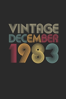 Paperback Vintage December 1983: Dotted Bullet Notebook - 36 years old Birthday Gift or 36th Anniversary Gift Idea Book