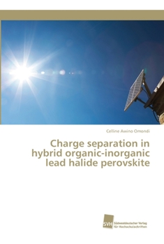 Paperback Charge separation in hybrid organic-inorganic lead halide perovskite Book