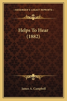 Paperback Helps To Hear (1882) Book