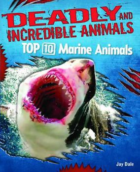 Library Binding Top 10 Marine Animals Book