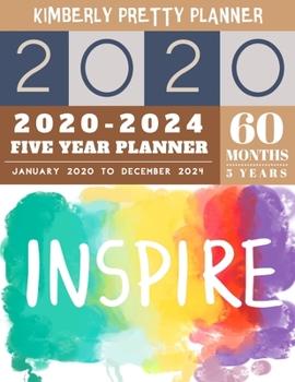 Paperback 5 Year Planner 2020-2024: calendar 5 year planner - Monthly Schedule Organizer - Agenda Planner For The Next Five Years, 60 Months Calendar, App Book