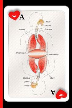 Paperback Playing Cards for Nurses: College Ruled Notebook: Body Parts Defined on a Heart Card Book