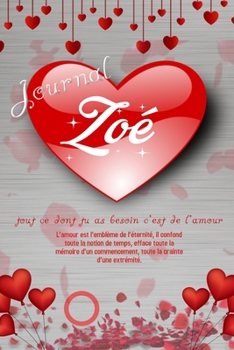 Zoé - Journal / Livre: Noms Personnalisé Carnet de notes / Journal pour les filles et les femmes: Licorne qui dab aux cheveux aux couleurs du drapeau ... cadeau de Noël et de fête (French Edition)