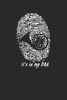 It's in my DNA: French Horn Notebook 6 x 9 Lined Ruled Journal Gift For Hornists (108 Pages)