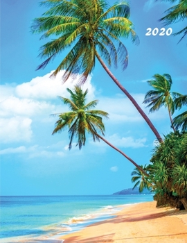Paperback 2020: Large Weekly and Monthly Planner (Sunny Beach) Book