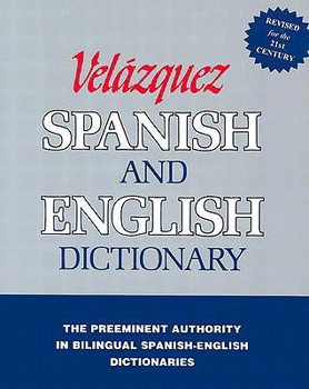 Hardcover Velazquez Spanish and English Dictionary Book