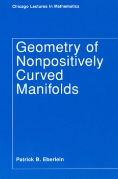 Paperback Geometry of Nonpositively Curved Manifolds Book