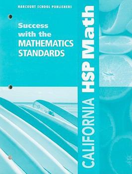 Paperback California HSP Math Success with the Mathematics Standards: Grade 3 Book