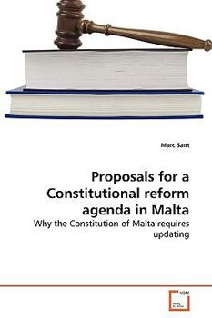 Paperback Proposals for a Constitutional reform agenda in Malta Book