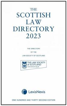 Hardcover The Scottish Law Directory: The White Book 2023 Book