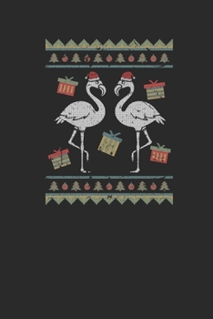 Ugly Christmas Flamingo: Blank Lined Notebook (6" x 9" - 120 pages) ~ Christmas Themed Notebook for Daily Journal, Diary, and Gift