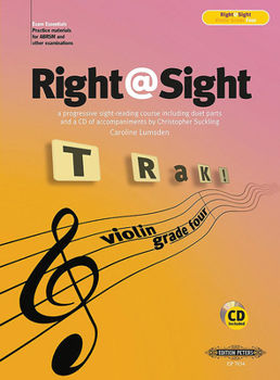 Paperback Right@sight for Violin, Grade 4: A Progressive Sight-Reading Course Book