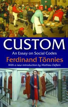 Hardcover Custom: An Essay on Social Codes Book