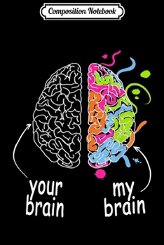 Composition Notebook: Neurodiversity brain Gift idea for Dyslexia ADHD Autism ASD  Journal/Notebook Blank Lined Ruled 6x9 100 Pages