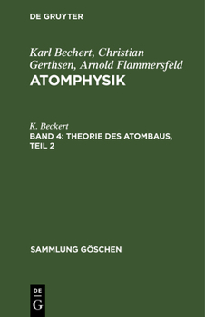Hardcover Theorie Des Atombaus, Teil 2 [German] Book