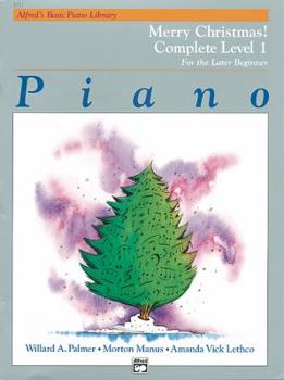 Paperback Alfred's Basic Piano Library Merry Christmas! Complete, Bk 1: For the Later Beginner Book