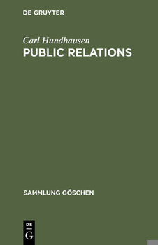 Hardcover Public Relations [German] Book