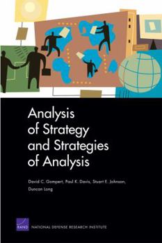 Paperback Analysis of Strategy and Strategies of Analysis Book
