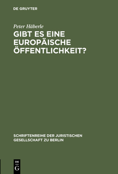 Hardcover Gibt es eine europäische Öffentlichkeit? [German] Book