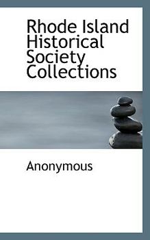 Paperback Rhode Island Historical Society Collections Book