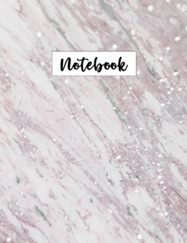 Notebook: Lined Rose Marble Notebook (Memory Book, Journal, Diary), 100 pages, 8.5 x 11, Journal Matte Finish
