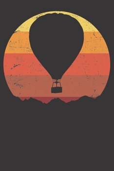 Paperback Notebook: Hot Air Balloon College Ruled 6x9 120 Pages Book