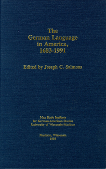 Hardcover German Language in America Book