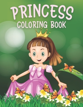 Paperback Princess Coloring Book: 50 Cute Unique Coloring Pages Book