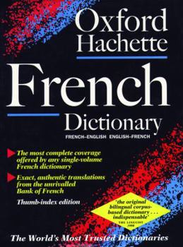 Hardcover The Oxford-Hachette French Dictionary (2nd Ed) (Thumb Index Ed) Book