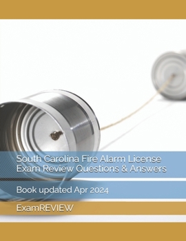 Paperback South Carolina Fire Alarm License Exam Review Questions & Answers Book