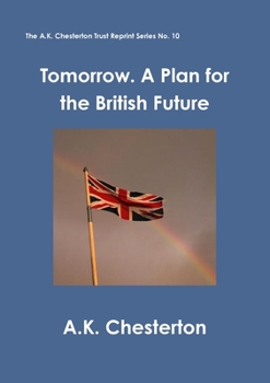 Paperback Tomorrow. A Plan for the British Future Book