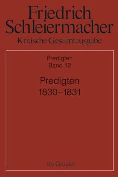 Hardcover Predigten 1830-1831 (German Edition) [German] Book