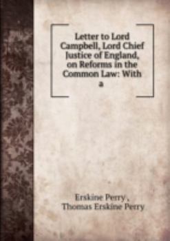 Paperback Letter to Lord Campbell Lord Chief Just Book