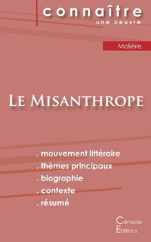 Paperback Fiche de lecture Le Misanthrope de Molière (Analyse littéraire de référence et résumé complet) [French] Book