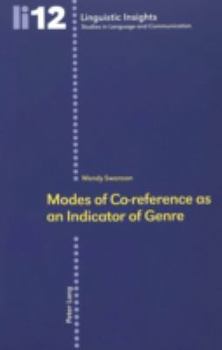 Paperback Modes of Co-Reference as an Indicator of Genre Book