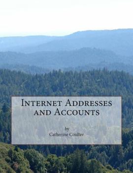 Paperback Internet Addresses and Accounts Book