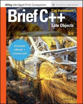 Paperback Brief C++: Late Objects, 3e Enhanced EPUB Reg Card Abridged Print Companion Set Book