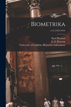 Paperback Biometrika; v.12 (1918-1919) Book