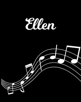 Paperback Ellen: Sheet Music Note Manuscript Notebook Paper - Personalized Custom First Name Initial E - Musician Composer Instrument C Book