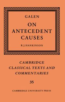 Paperback Galen: On Antecedent Causes Book