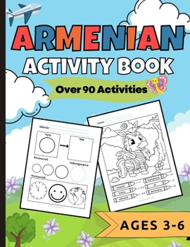 Paperback Armenian Activity Book Over 90 Activities: Ages 3-6 [Armenian] Book