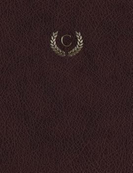 Paperback Monogram "C" Grid Sketchbook Book