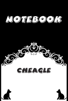 Cheagle Notebook : Black and White notebook , Decorative Journal for Cheagle Lover: Notebook /Journal Gift,Black and White,100 pages, 6x9, Soft cover, Mate Finish