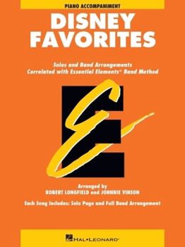 Paperback Essential Elements Disney Favorites for Piano Accompaniment Book