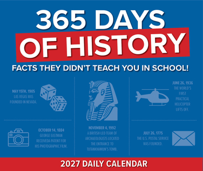 365 Days of History 2027 5.4 X 6.2 Box Calendar