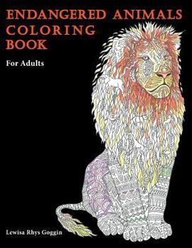 Paperback Endangered Animals Coloring Book: For Adults Book