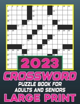 Paperback 2023 Crossword Puzzle Book for Adults and Seniors Large Print Book