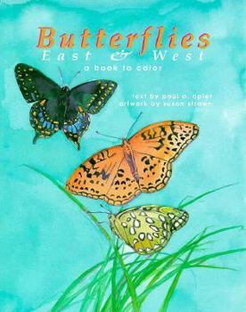 Paperback Butterflies East & West: A Book to Color Book