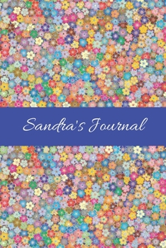 Paperback Sandra's Journal: Cute Personalized Name College-Ruled Notebook for Girls & Women - Blank Lined Gift Journal/Diary for Writing & Note Ta Book