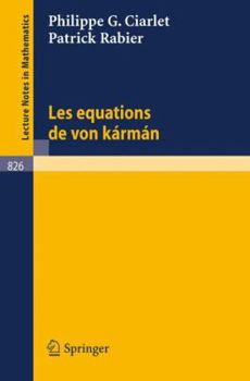 Paperback Les Equations de Von Karman [French] Book